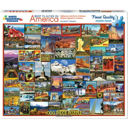 White Mountain Puzzles Best Places In America - 1000 piece Jigsaw