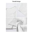 thumbnail image 6 of Women'S Summer Short Sleeve V Neck T Shirts Casual Button Henley Knit Tops Blouse White L, 6 of 7
