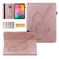 Allytech Slimshell Case for 6.8" Kindle Paperwhite (11th Generation-2021) - Premium Lightweight PU Leather Butterfly Embossed Kickstand Cover for Amazon Kindle Paperwhite 2021 - Rosegold