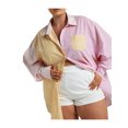 thumbnail image 4 of Gzhioc Women’s Two Piece Summer Outfits, Long Sleeve Button Down Striped Shirt and Shorts Set,S-XXL, 4 of 9