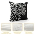 thumbnail image 4 of SHANXI Throw Pillow Covers Black and White Striped on Black Background Square Pillowcases for Home Decor Sofa Car Bedroom Pillow case 22x22in, 4 of 5