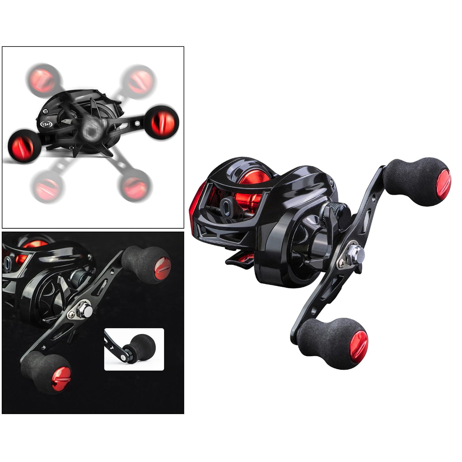 Reels, Baitcaster Fishing Reel 7.31 Gear Ratio, 17.64LB Carbon Fiber