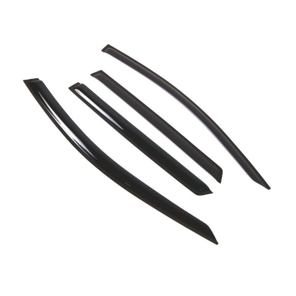 Tuningpros WD2-794B Outside Mount Window Visor Deflector Rain Guard Dark Smoke 4 Pcs Set For 2017-2018 Ford Edge