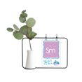thumbnail image 1 of Chestry Elements Period Table Lanthanide Samarium Sm Transparent Glass Hanging Vases Decoration Bottle, 1 of 2
