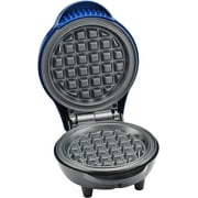 Kitchen Selectives Mini Waffle Maker - Classic Waffle Iron for Breakfast, Snacks & Desserts - Nonstick Coating for Easy Cleanup - Compact & Portable - Cobalt Blue