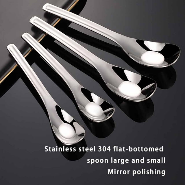 tredstone Spoon Stainless Steel Polishing Cute Durable Portable Spoons Tableware Flatware Kitchen Dinning Dinnerware Accessories 304 S