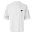thumbnail image 1 of Linen Shirt Men's Shirt Long Sleeve Linen Summer Shirt Button Down Casual Shirt Regular Fit Shirts Men Running Shirt Long Sleeve Mens Shirts Long Sleeve Layering Tops for Men Night Shirts for, 1 of 3