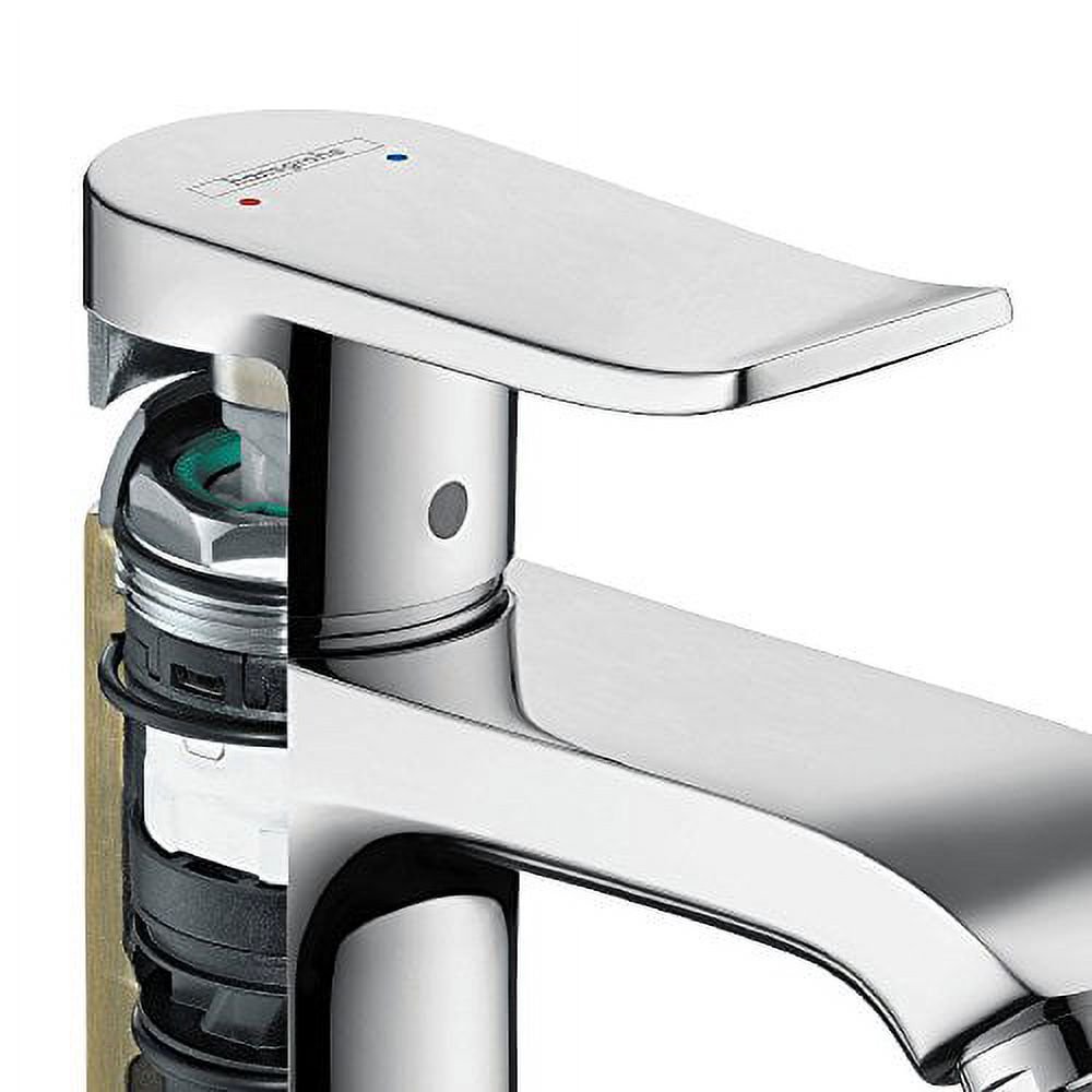 Hansgrohe Metris Single-Handle Bathroom Sink Faucet In Chrome - Easy Install, Modern Design