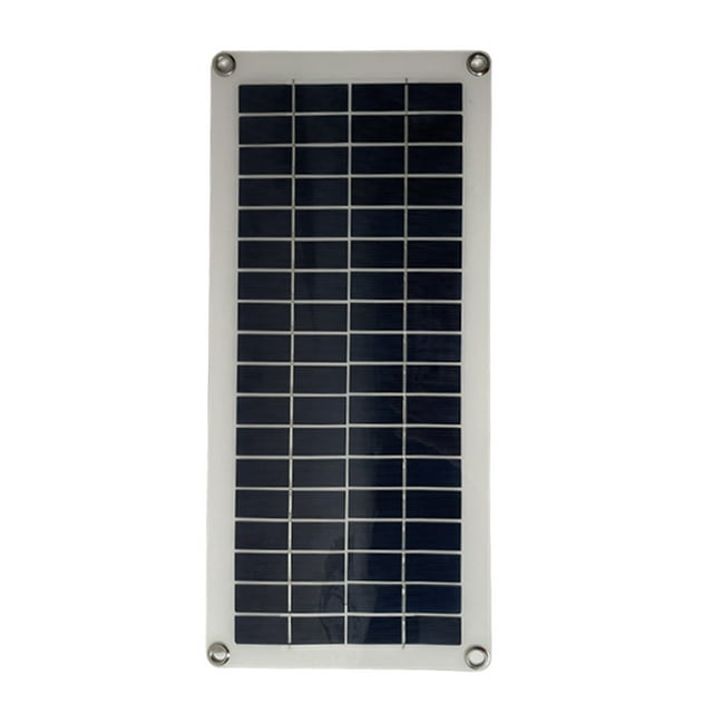 30W Solar Panel Complete Kit 12V USB Power Portable Outdoor Polysilicon Solar Cell Camping Hiking Travel Phone Battery Charger ,Easy to Install