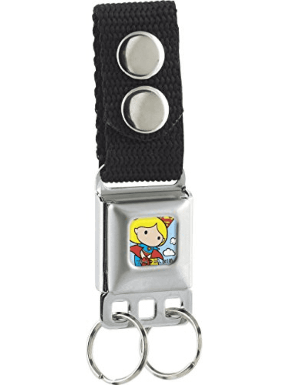 SUPERMAN Keychain - Chibi Supergirl Flying Pose