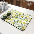 thumbnail image 3 of Washable Rubber Lemon Dish Drying Mats For Kitchen Counter Home Large Coffee Bar Pad Accessories And Decor For Utensils Stemware (19.5''x12''), 3 of 6