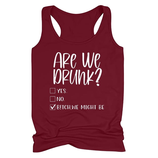 Camisetas sin mangas para beber para mujeres, niñas adultas, verano, playa, gráfico divertido, espalda cruzada, chaleco, blusa con refranes Pompotops lopia990302