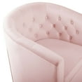 thumbnail image 6 of Modway Prospect Tufted Performance Velvet Swivel Armchair in Pink, 6 of 8