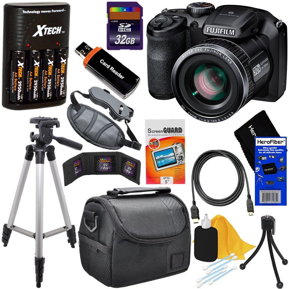 parlement onbekend Dij Fujifilm FinePix S4800 16.0 MP Digital Camera with 30x Optical Zoom Lens + 4 AA Batteries with Quick Charger + 11pc Bundle 32GB Deluxe Accessory Kit w/ HeroFiber Ultra Gentle Cleaning Cloth - Walmart.com parlement onbekend Dij Fujifilm FinePix S4800 16.0 MP Digital Camera with 30x Optical Zoom Lens + 4 AA Batteries with Quick Charger + 11pc Bundle 32GB Deluxe Accessory Kit w/ HeroFiber Ultra Gentle Cleaning Cloth - Walmart.com
