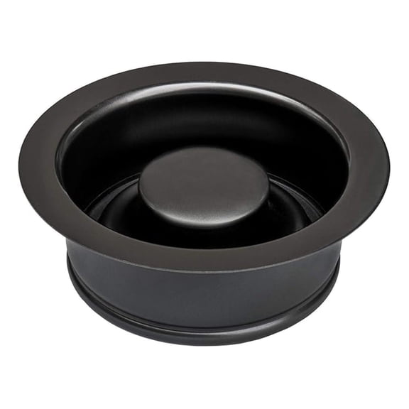Garbage Disposal Flange - Gunmetal Black Stainless Steel - 3.5 Inch Sink Opening - RVA1041BL - Replacement Flange for InSinkErator, Waste King & More