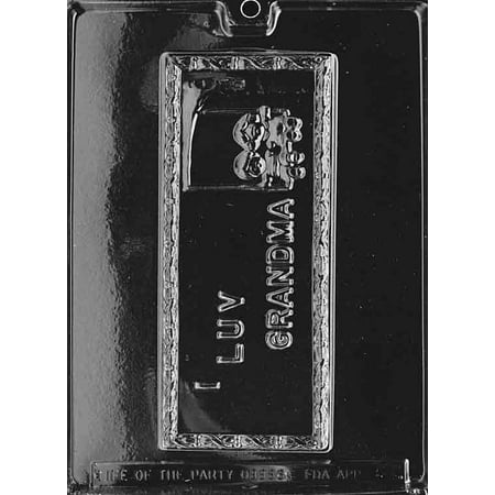 

Candyland Crafts I LUV GRANDMA Chocolate Candy Soap Mold Combo | Food Safe Plastic Durable and Reusable Chocolate Making Mold - G007 - (8 Pack)