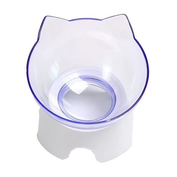 ACDANC Ceramic Raised Cat Bowls,Cat Bowls Elevated Tilted Elevated Food Or Water Bowls,Stress Free,Backflow Prevention