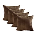 thumbnail image 2 of Home Soft Things Pleated Velvet 4 Piece Throw Pillow Cover Set - Carafe - 20" x 20", 2 of 6