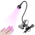 thumbnail image 1 of Lámpara de escritorio con clip USB, luz nocturna, lámpara para uñas, lámpara para curar esmalte de uñas, lámpara para curar pegamento UV, luz violeta, lámpara para reparación de teléfonos móviles, 1 of 5