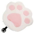 thumbnail image 3 of PAMINGONO Pink Plush Cat Paw Shape Cushion 1 Piece for Car Seats in Autumn and Winter, 3 of 8