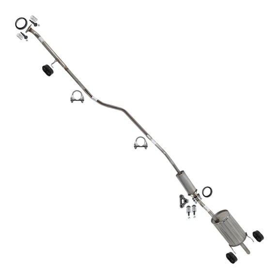 Northeastern Exhaust Pipe, Resonator & Rear Muffler Fits 2001-2005 Honda Civic 1.7L - Direct Fit | Stainless Steel System Kit