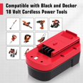 thumbnail image 3 of Batería Doscott HPB18, 18 V, 3600 mAh, 2 unidades, color rojo, 3 of 7