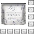 thumbnail image 1 of Food Storage Containers,Reusable Foil Pouches,Aluminum Foil Bags for Food,Stand Up Foil Sealable Bags with Label,Aluminum Ziplock Bags,Resealable Vacuum Zipper Pouches,10Pcs,10.23"x11.4", 1 of 8