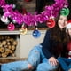 thumbnail image 4 of Christmas Decoration Rattan Flower Ribbon Mood Scene Arrangement Hanging Party Colorful Strip Top Creat Pendant, 4 of 7