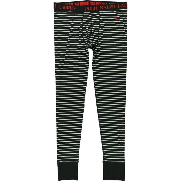 Ralph Lauren - Pantalones de salón para hombre, ropa interior larga, color negro, grande Ralph Lauren Pantalones de salón