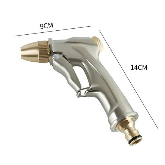 2025 Upgraded Garden Hose Nozzle Sprayer, 100% Heavy Duty Metal Water Hose Nozzle, High Pressure Spray Gun With 3/4" Brass Quick Connectors, for Watering Plants & Lawns, Patio Cleaning, Car Washing