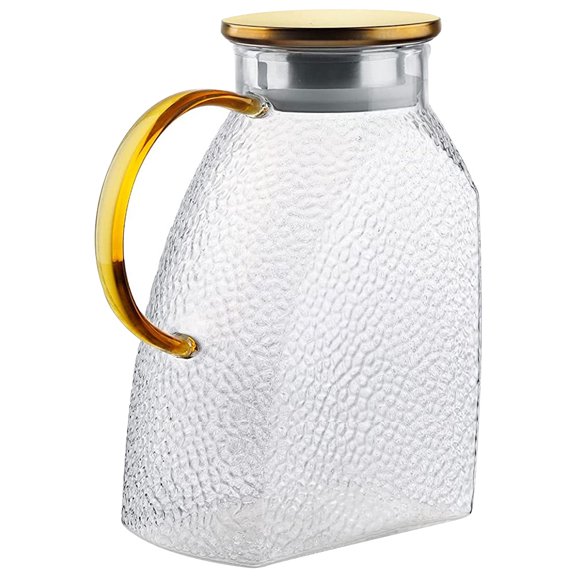 CIMAXIC Glass Water Pitcher, Portable and Light, Ideal for Home and Parties