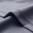 thumbnail image 4 of Bainana Men'S Silk T-Shirts Solid Color Short Sleeve Crew Neck Tops Breathable Male Summer Workout Shirts Grey Size L, 4 of 6