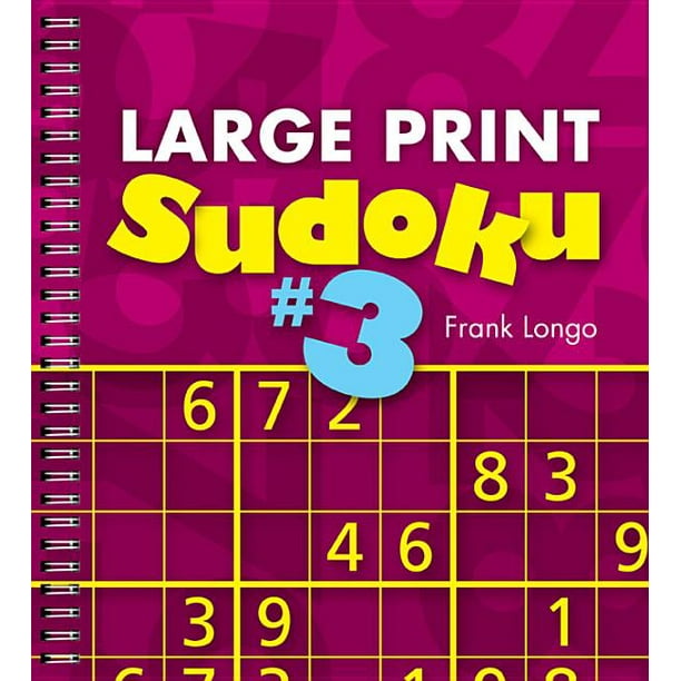 large print sudoku 3 paperback walmartcom walmartcom