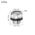 thumbnail image 2 of Unique Bargains M10x1mm Male Threaded Aluminum Air Compressor Oil Level Gauge Sight Glass 5Packs, 2 of 5