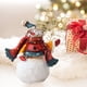thumbnail image 5 of Decoraciones de la Mesa de Navidad Santa Claus Festivo Y Muñeco de Nieve Figuras Conjunto, Resina Roja 7x6x6cm Ideal para Piezas Centrales Mantel Displays Arreglos de Vacaciones, Agrega Alegría de Vac, 5 of 6