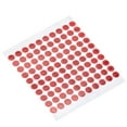 thumbnail image 5 of Uxcell Round Number Stickers 0.39'' Dia Number 1-100 Coated Paper Label 15 Sheets, Black Word/Red Background, 5 of 5