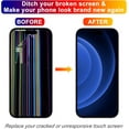 thumbnail image 3 of for iPhone 15 Pro Max Screen Replacement 6.7 Inch, 3D Touch Full HD Display Full Repair Kit, Digitizer Assembly with Tools Set, Tempered Glass, Black, 3 of 7