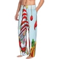 thumbnail image 2 of Xecao Funny Christmas Gnome Men's Straight Lounge Pajama Pants: The Ultimate in Comfortable Sleepwear, 2 of 9
