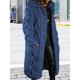 thumbnail image 5 of Cárdigan de Larga de Punto Grueso para Mujer, Suéter de Otoño Invierno de Gran Tamaño con Botones y Bolsillo. Azul Vaquero XL, 5 of 7