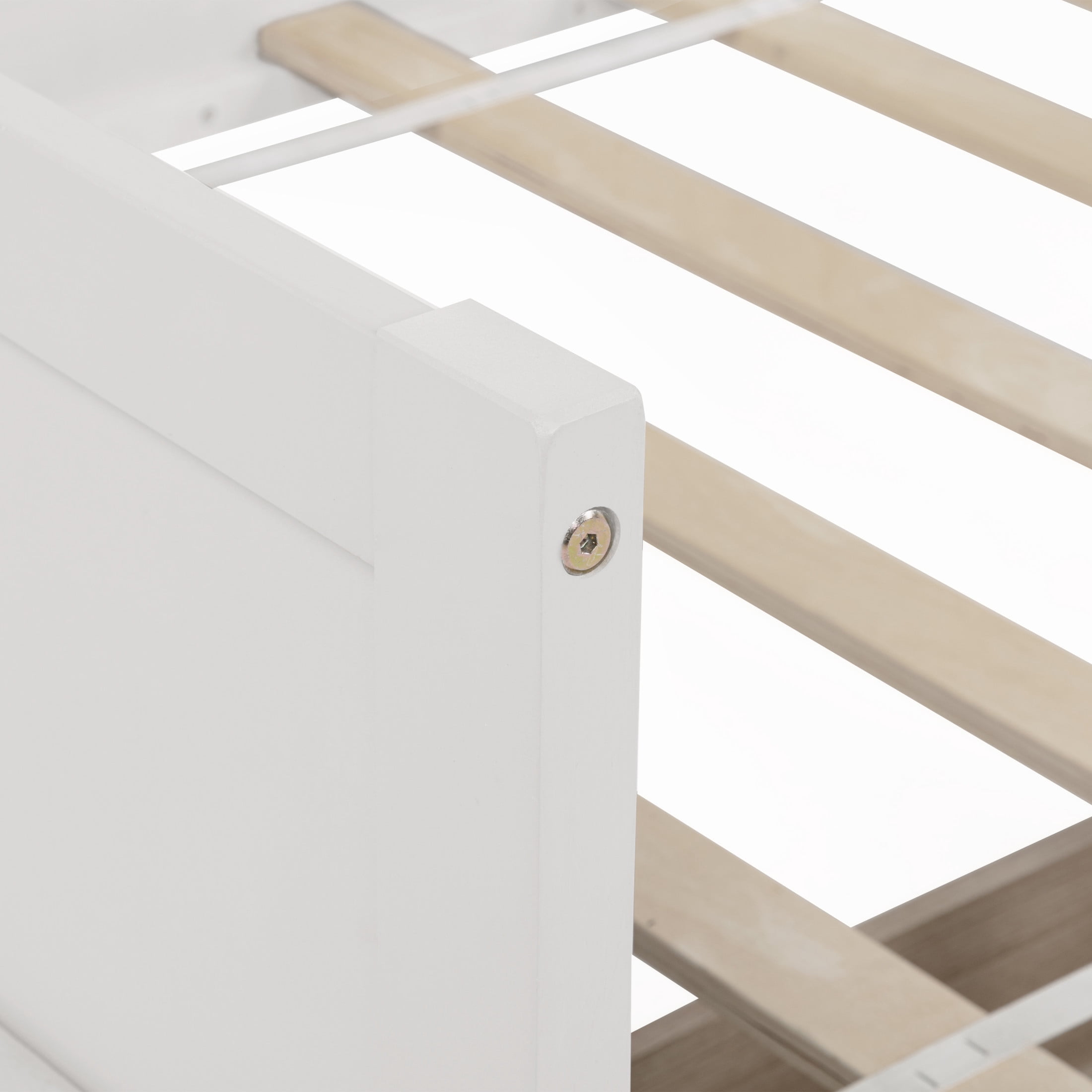 Noble House Deborah Contemporary Twin Daybed with Two Storage Drawers, Solid Pine Wood Frame, White