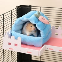 D-GROEE Cute Cozy Pet Nest Cozy Hamster Nest Bunny Carrot Design Small Warm Room for Guinea Pigs Ferrets Hedgehogs Rabbits Rats Autumn Winter Hamster Cage