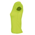 thumbnail image 3 of SOLS - Camiseta de manga corta modelo Moon con cuello en forma de V para mujer (Verde manzana), 3 of 3