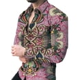 thumbnail image 4 of Nueva camisa casual de manga larga de lujo para hombre combinada con camisa de primavera y otoño con impresión 3D, camisa de moda para hombre de calle, 4 of 5