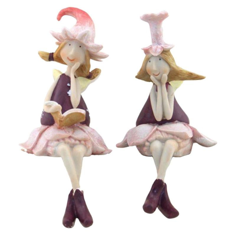 Lovely Fairy Shelf Sitter 12cm Bedroom Dangling Legs Figurine
