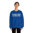 thumbnail image 4 of Funny To Do List Instructor Retirement Worker Gym T Gildan 18000 Sweatshirt, 4 of 4