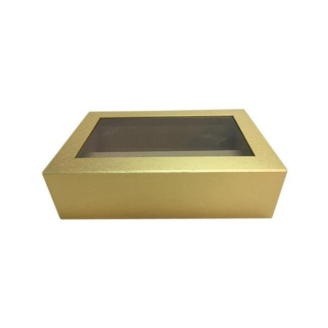 Wald Imports Gold Boîte en Carton SP0057- avec Compartiment à Vin Unique Gold Pack de 2