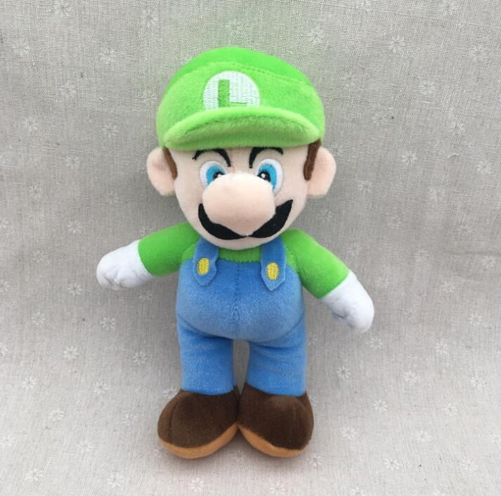 2 Super Mario Bros Mario Luigi Soft Plush Stuffed Toy Doll Teddy Figure New 10" 