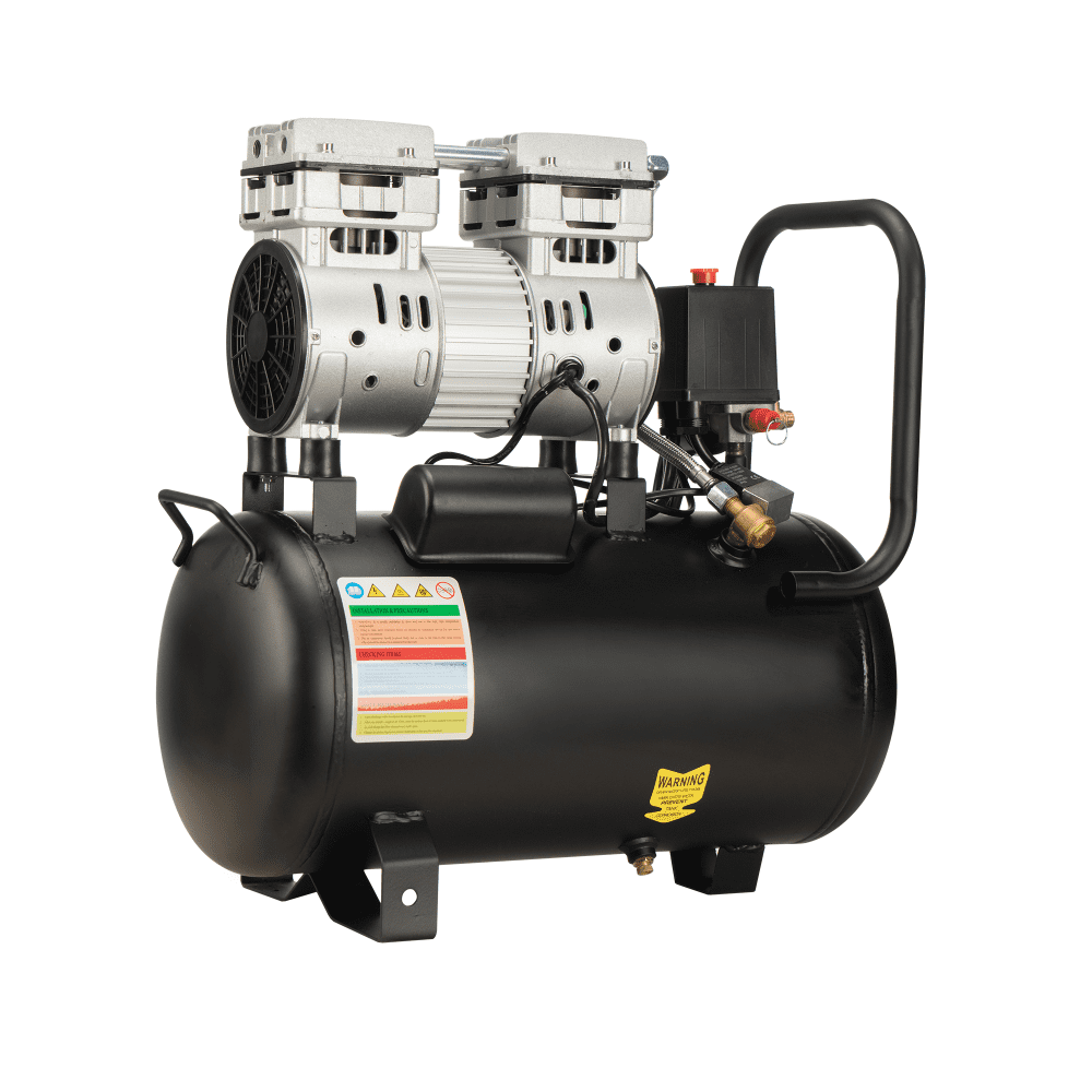6.3 Gallon Air Compressor, 1.2HP, Max. 116PSI Pressure, 65dB Ultra Quiet Compressor for Auto Repair, Tire Inflation, Spray Painting, Woodwork Nailing