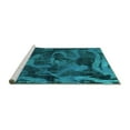 thumbnail image 2 of Ahgly Company Machine Washable Indoor Rectangle Persian Turquoise Blue Bohemian Area Rugs, 7' x 10', 2 of 4