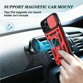 thumbnail image 6 of SOGA Compatible for Apple iPhone 13 Pro Max Case with Camera Screen Protector Cover Rugged ShockProof Drop Protection Phone Case with Magnetic Kickstand Mount Plate [Red], 6 of 7